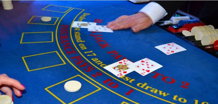 If the dealer starts off with a strong upcard and your hand is weak