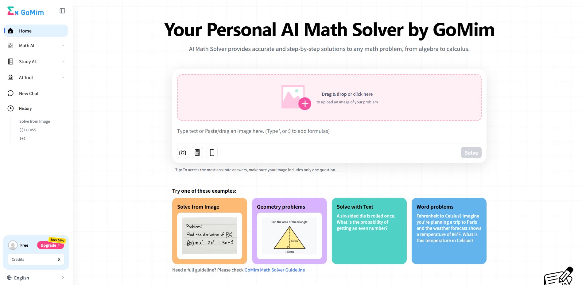 An Advanced AI Math Solver for Complex Math Problems AI Math Solver