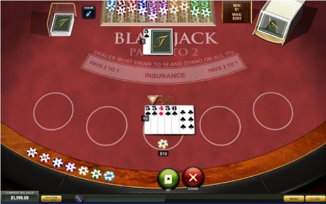 Effective capital management in online blackjack