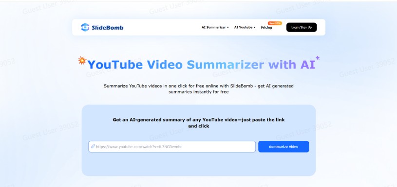YouTube Video Summarizer for Faster Math Learning AI Math Solver