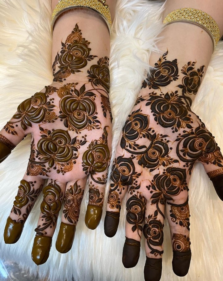 Front Hand Mehndi Design