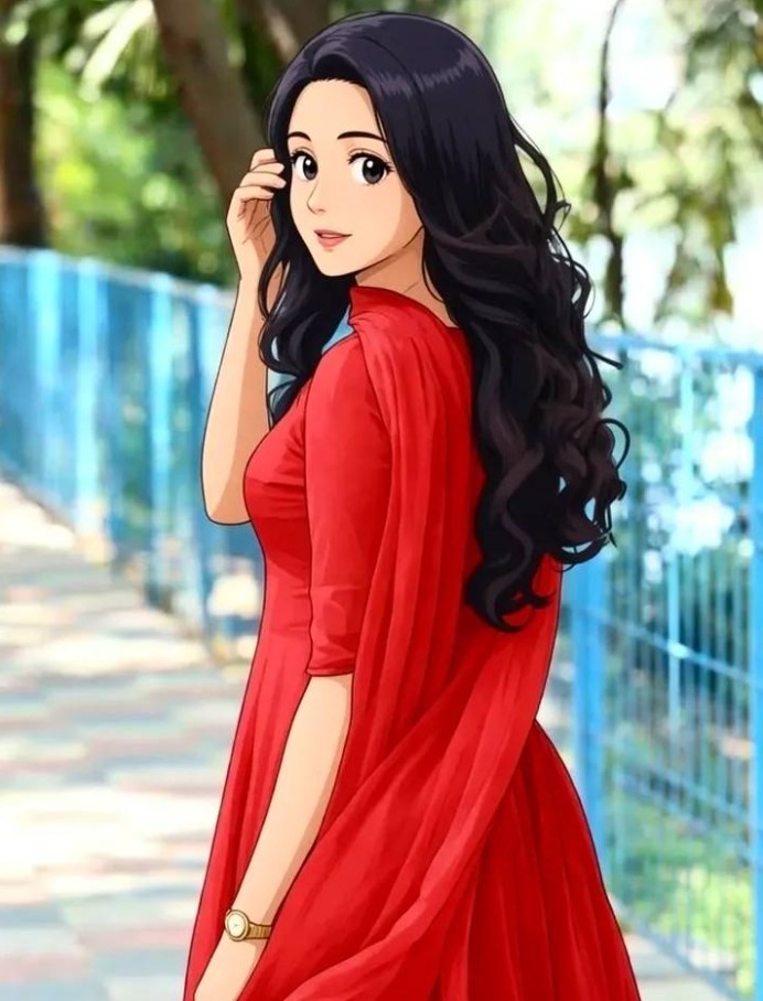 Attitude Cartoon Girl DPZ