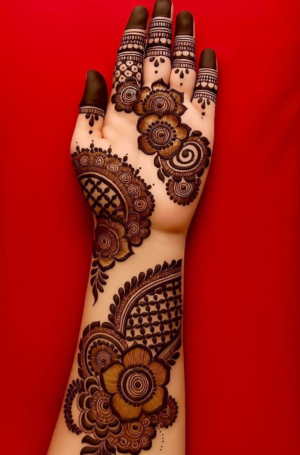Front Hand Mehndi Design