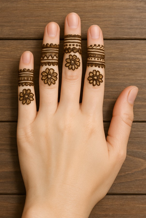Finger Mehndi Design