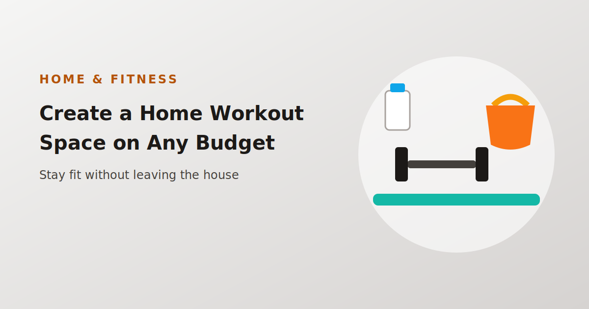 home workout space